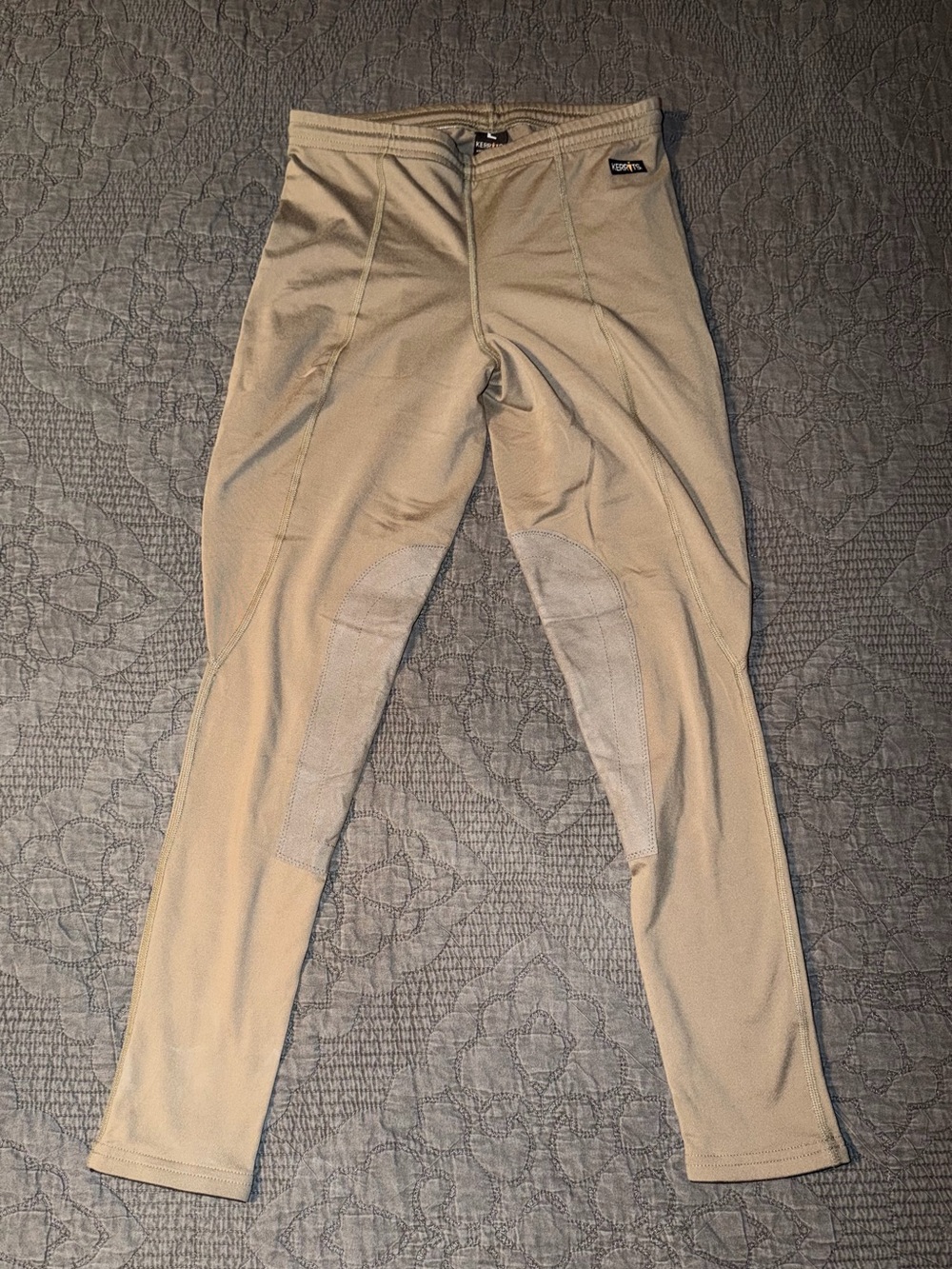 Kerrits Equestrian Riding Breeches Tights Pants-Tan Women’s Size-L